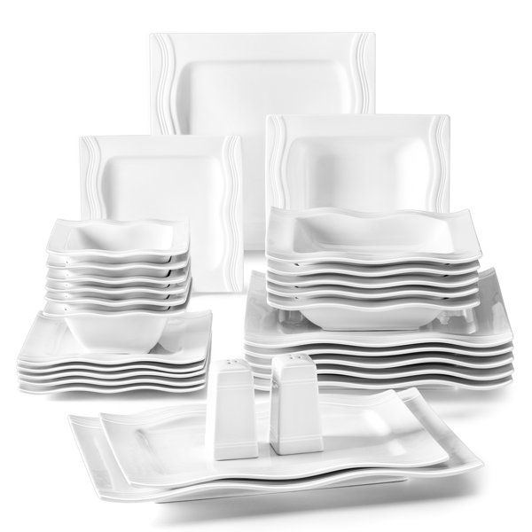 Wrought Studio Caua Porcelain China Dinnerware Set of 28 & Reviews